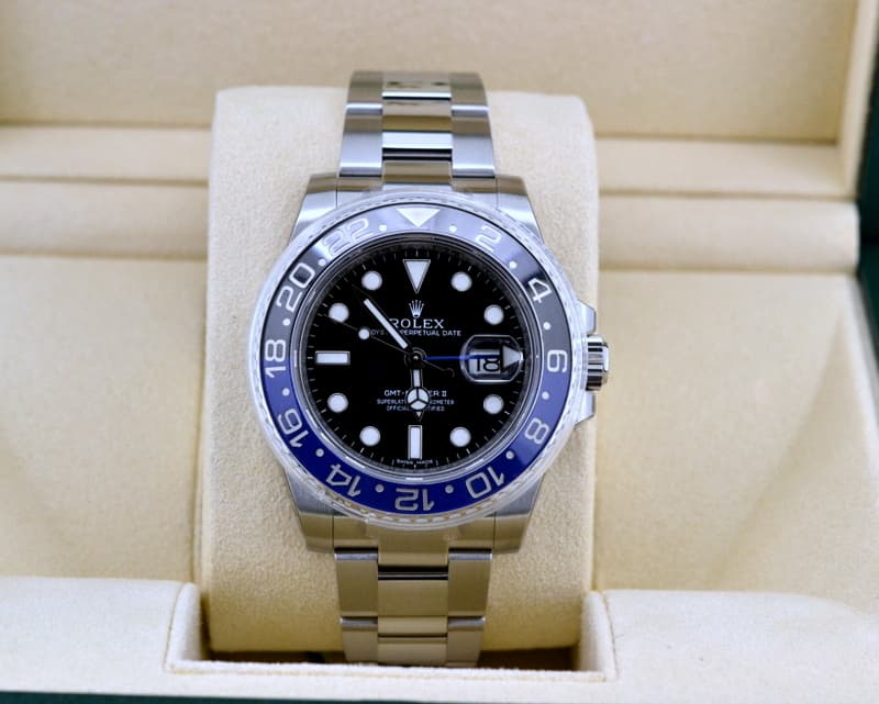 Rolex GMT Master II Ceramic Black & Blue SS UNWORN