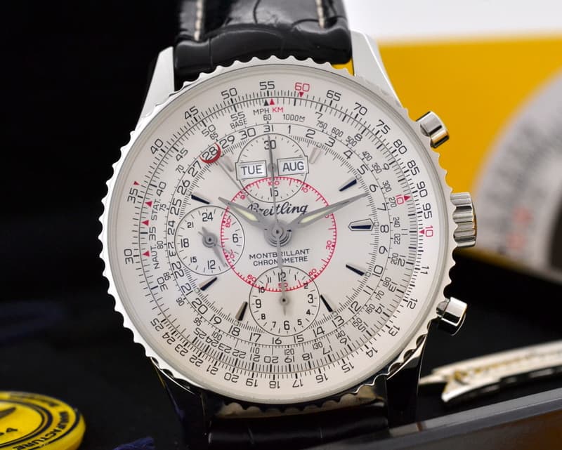 Breitling Navitimer Montbrillant Datora/ SS Silver Dial
