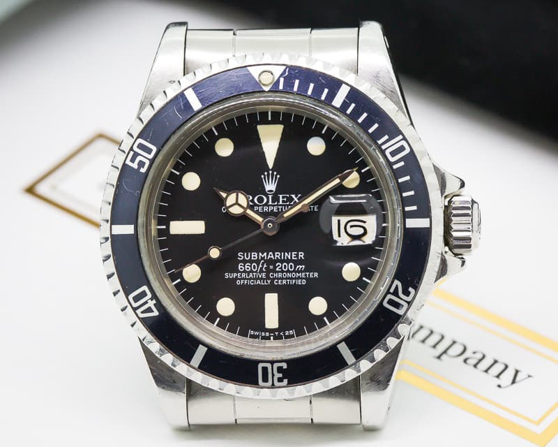 Rolex Vintage Submariner w/ Date SS Original Certificate
