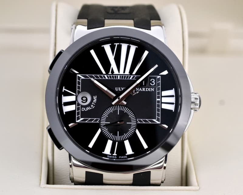 Ulysse Nardin Executive Dual Time SS Black Dial