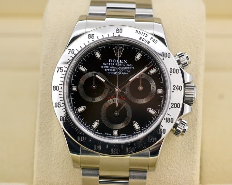 Rolex Daytona SS Black Dial