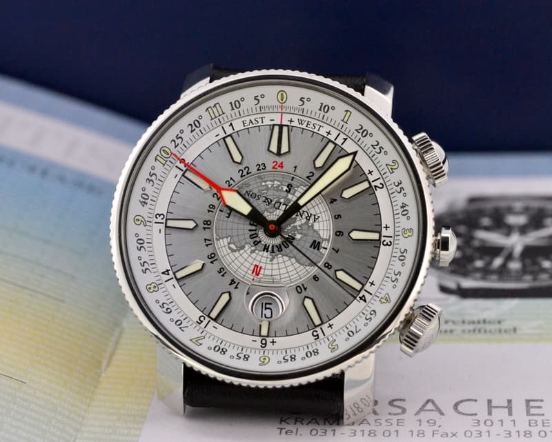 Arnold & Son Longitude II SS / Silver Dial