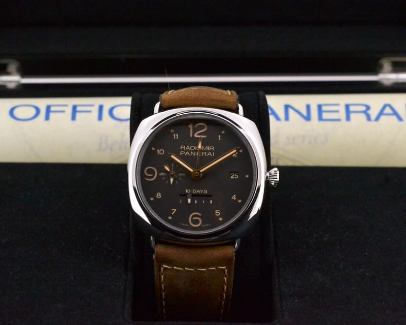 Panerai Radiomir GMT 10 Day Automatic SS Brown Dial