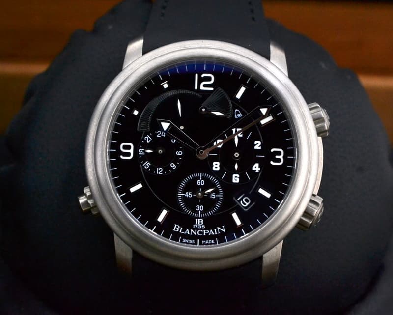 Blancpain Leman Alarm GMT Titanium / Rubber