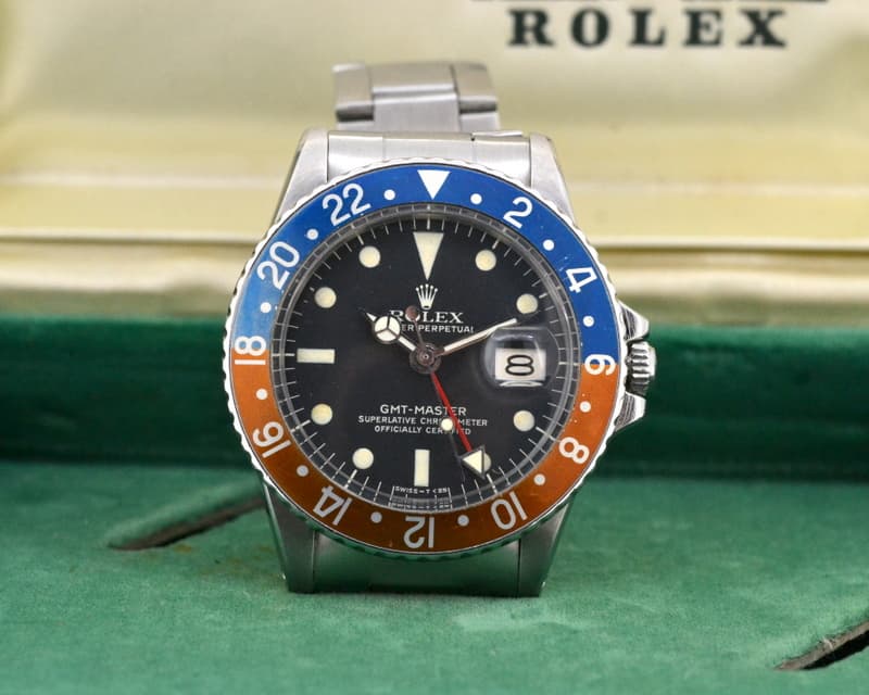 Rolex GMT Master Blue / Red "Pepsi Bezel" Circa 1970 BOX & PAPERS