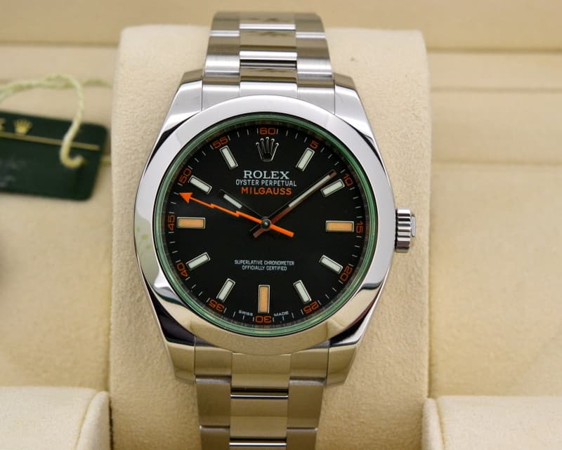 Rolex Milgauss Green Crystal Anniversary Edition