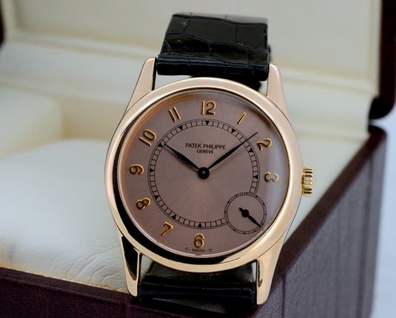 Patek Philippe Calatrava Automatic 18K Rose Gold / Pink Dial