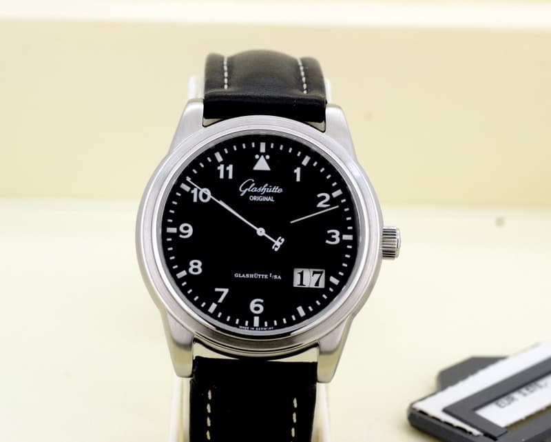 Glashutte Original Senator Navigator Date SS Black Dial