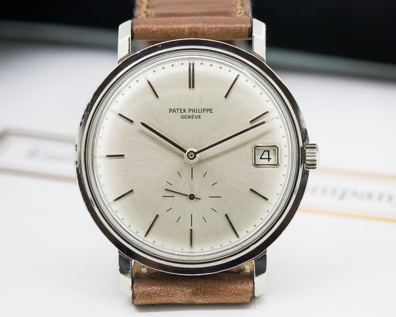 Patek Philippe Vintage Calatrava Automatic 18K White Gold / Silver Dial