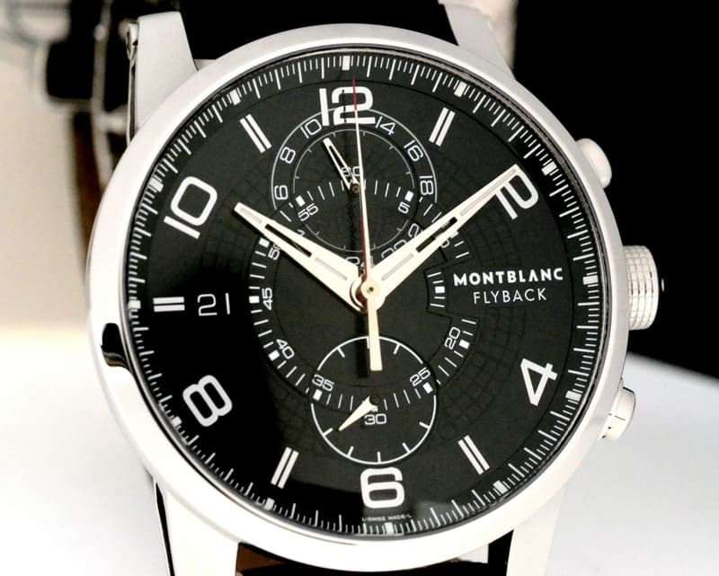 Montblanc Timewalker Flyback Chronograph SS Black Dial