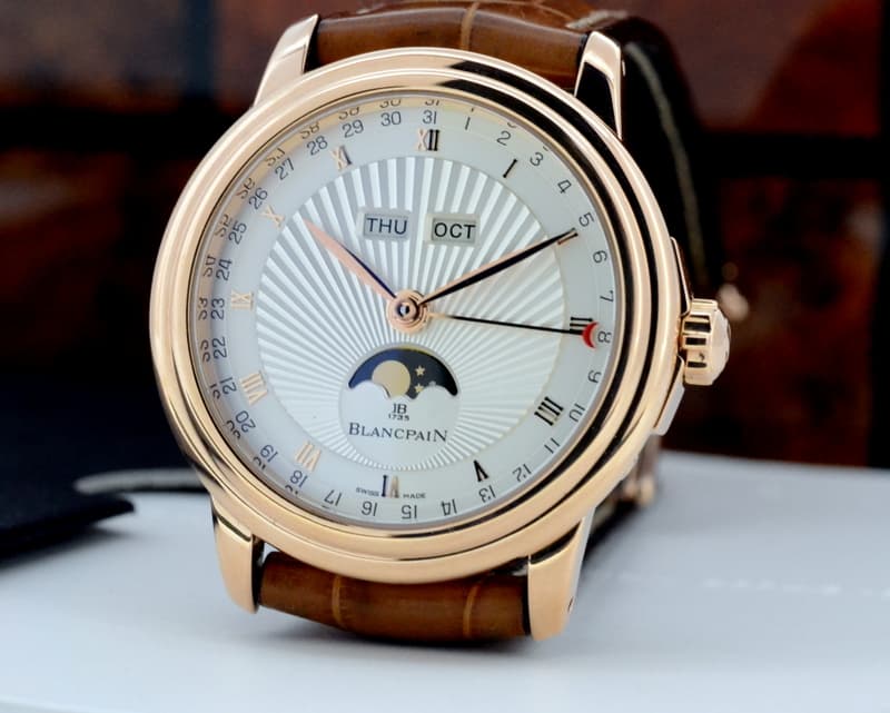 Blancpain Leman Complete Calendar Moon Limited 18K Rose Gold