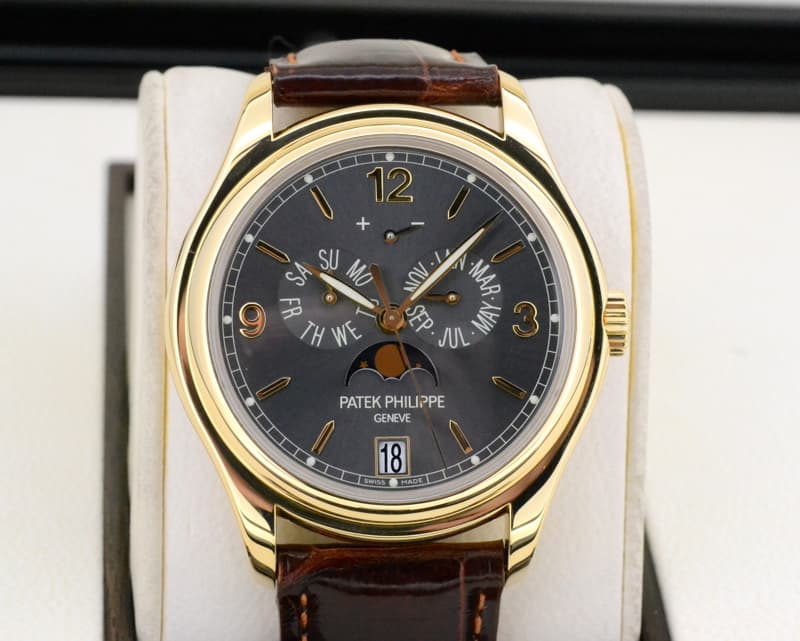 Patek Philippe Annual Calendar Grey Dial 18K Yellow Gold