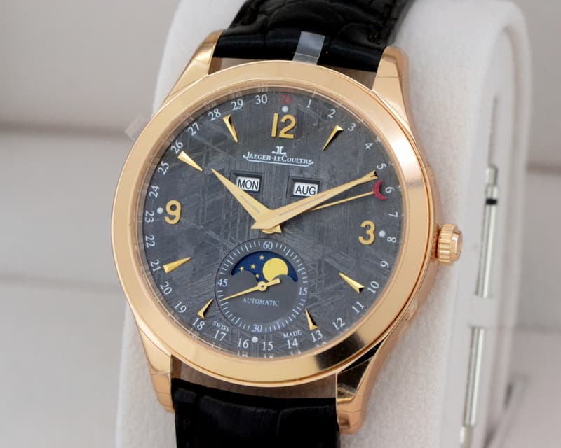 Jaeger LeCoultre Master Calendar 18K Rose Gold Metorite Dial