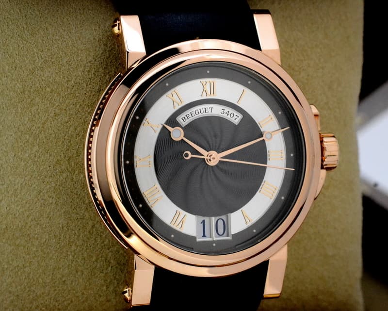 Breguet Marine Automatic Big Date 18K Rose Gold / Rubber