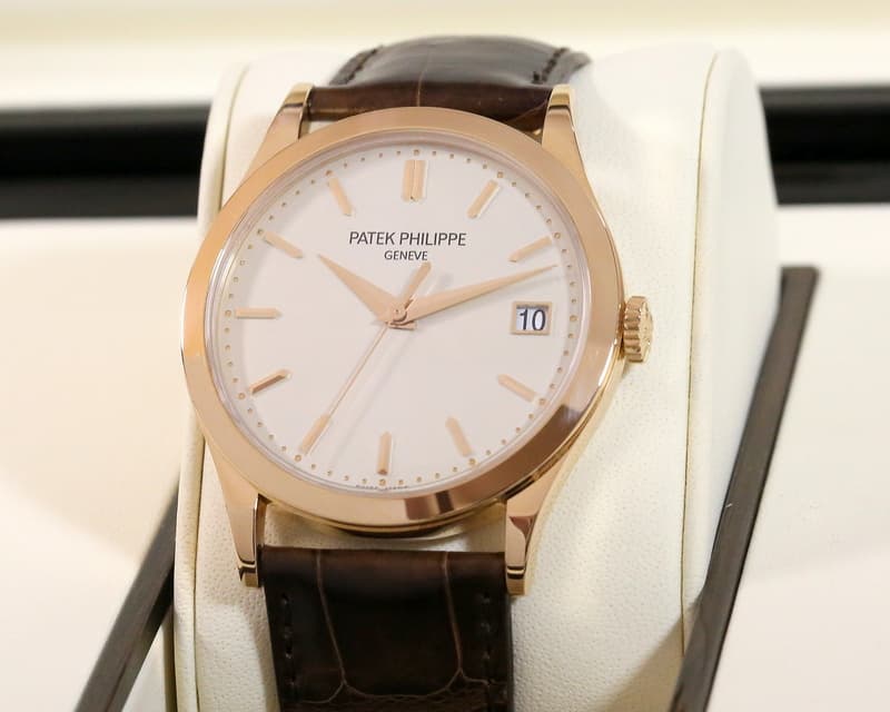 Patek Philippe Calatrava 18K Rose Gold Silver Dial