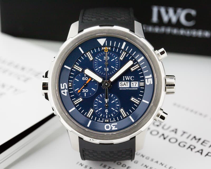 IWC Aquatimer Chronograph SS / Rubber Blue Dial