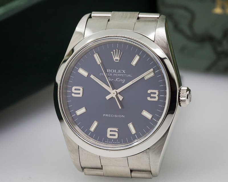Rolex Air King Blue Dial SS