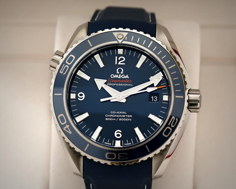 Omega Seamaster Planet Ocean 600M Co-Axial Blue Dial / Titanium