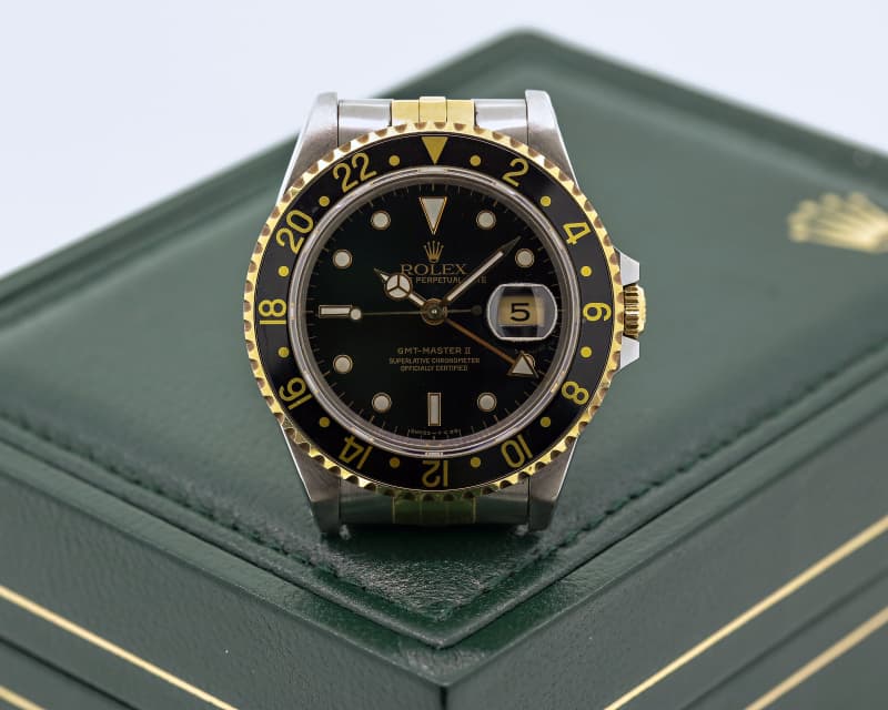 Rolex GMT Master II 18K / SS Black Dial