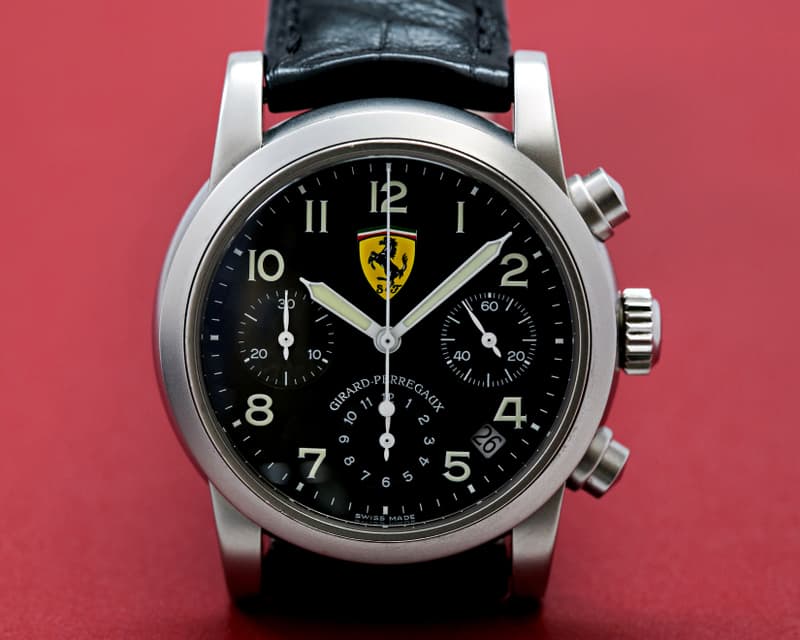 Girard Perregaux Ferrari Chronograph Carbon Fiber Dial