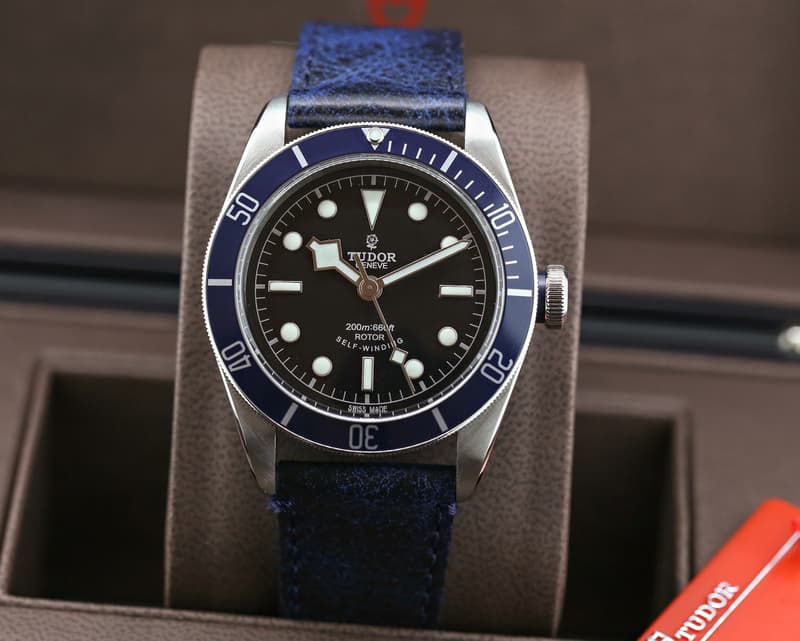 Tudor Tudor Heritage Black Bay SS / Leather