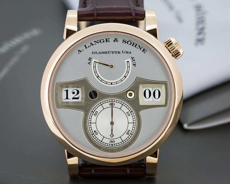 A. Lange and Sohne Zeitwerk 18K Rose Gold