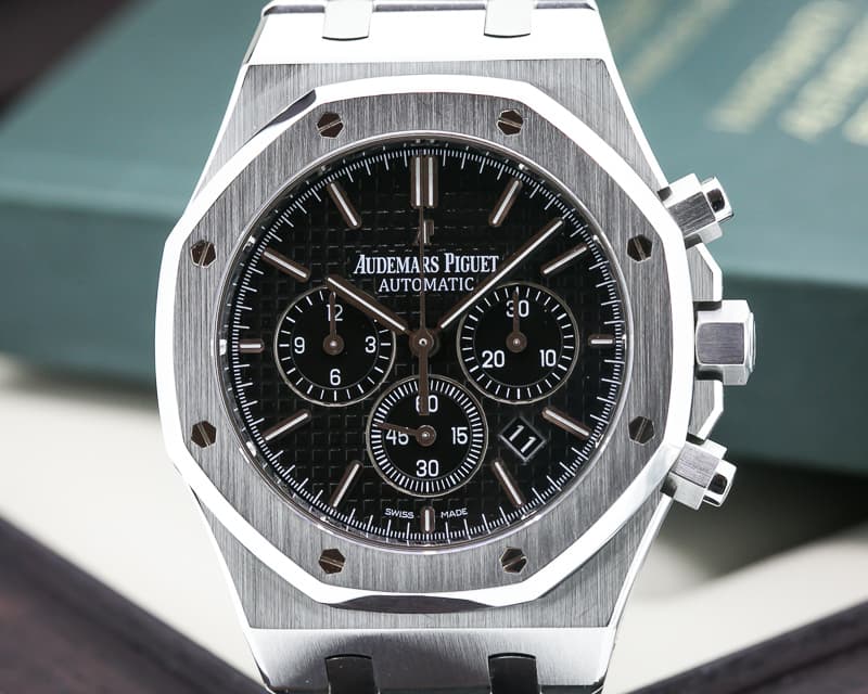 Audemars Piguet Royal Oak Chronograph Black Dial SS 41MM
