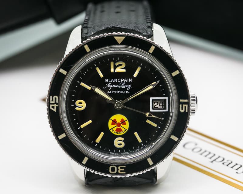 Blancpain Vintage Fifty Fathoms Aqualung NO RADIATION Circa 1960's 36MM