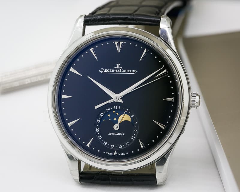 Jaeger LeCoultre Master Ultra Thin Moon SS Black Dial NOVELTY