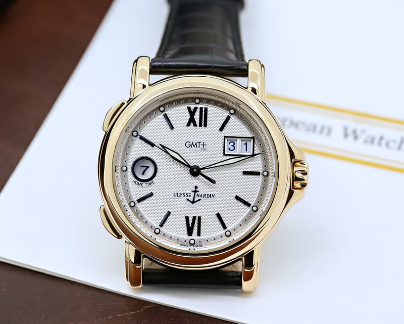 Ulysse Nardin GMT +/- Big Date 18K Yellow Gold