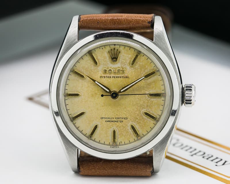 Rolex Bubbleback 6084 Steel Silver Dial