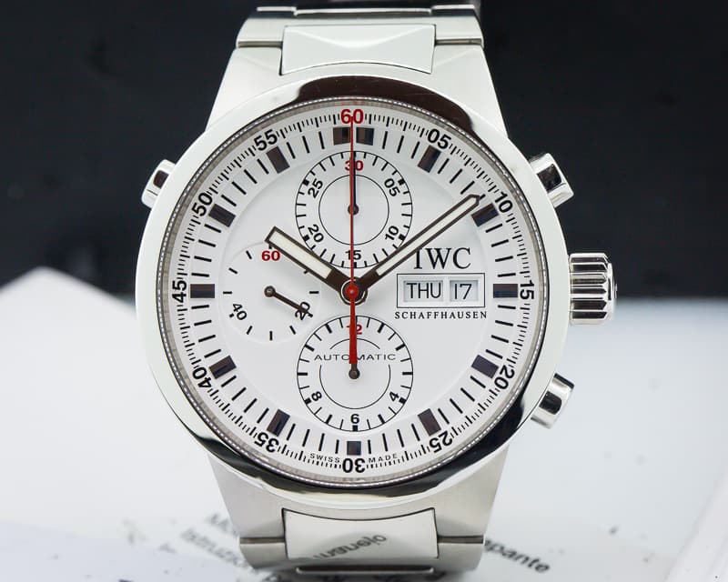 IWC GST Split Second Chronograph SS White Dial