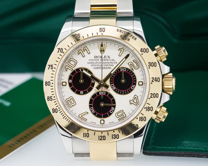 Rolex Daytona White "PANDA" Dial 18K Yellow Gold / SS