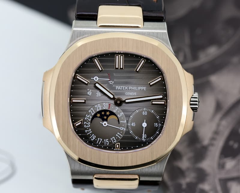 Patek Philippe Jumbo Nautilus 18K White / Rose Gold