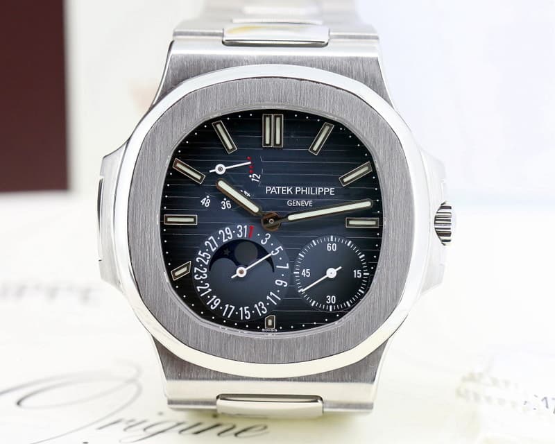 Patek Philippe Jumbo Nautilus Moonphase Power Reserve SS