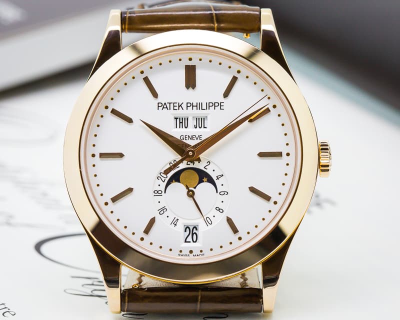 Patek Philippe Annual Calendar Silver Dial 18K Rose Gold