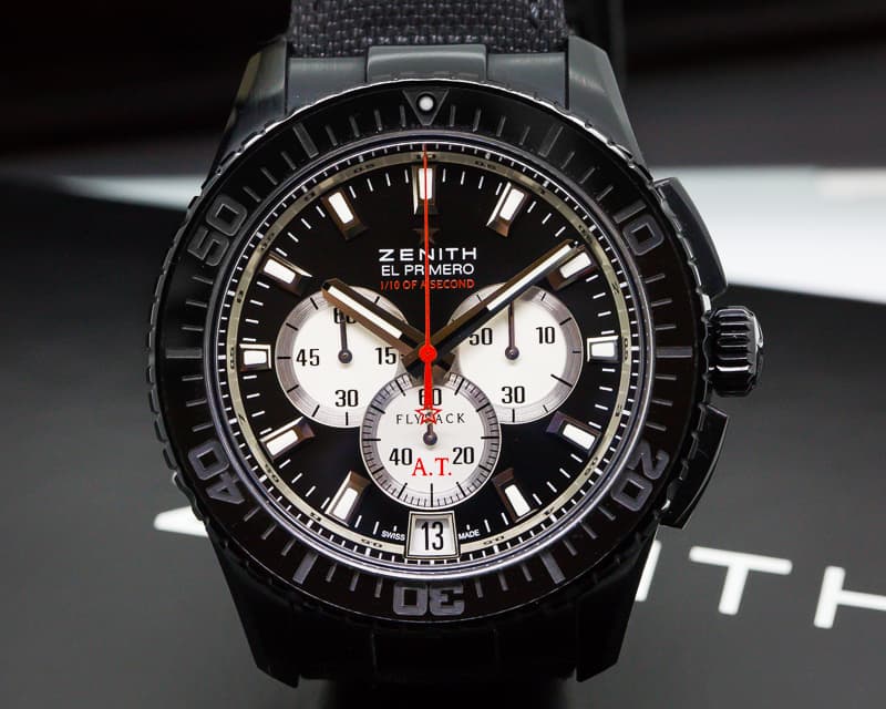 Zenith El Primero Flyback Chronograph Striking Tenth Black Alchron