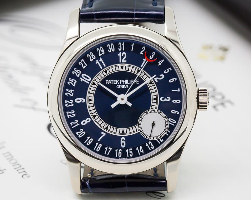 Patek Philippe Calatrava Blue Dial 18K White Gold / Deployant