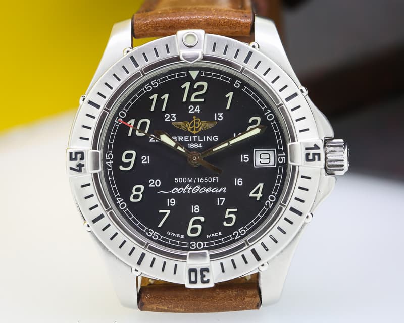 Breitling ColtOcean Quartz Black Dial SS