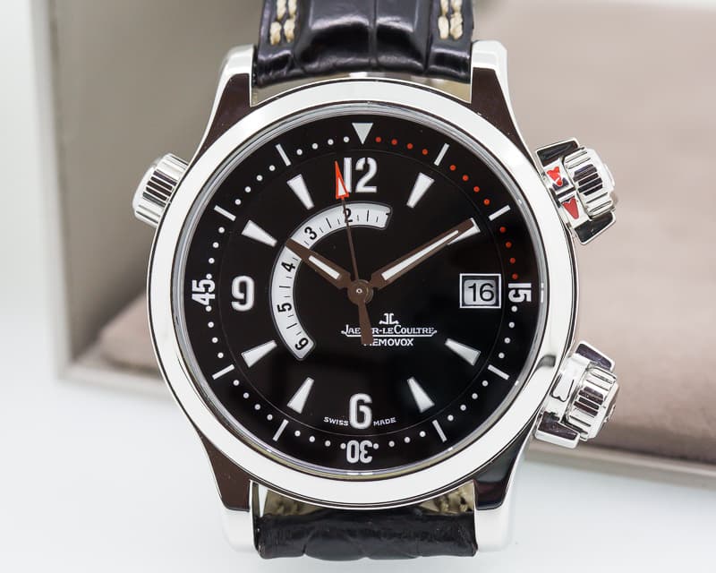 Jaeger-LeCoultre Master Compressor Memovox SS / Leather