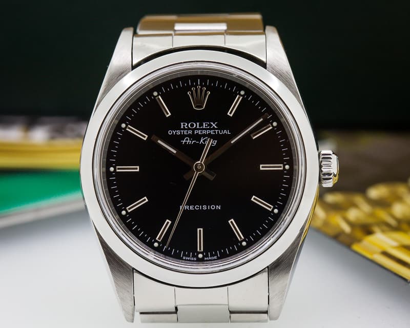 Rolex Air King Black Dial SS