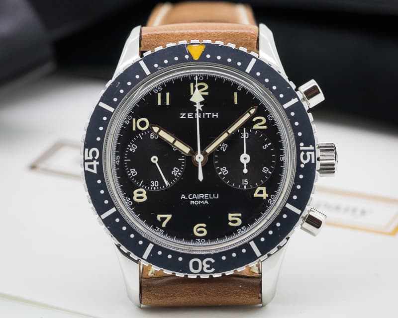 Zenith Vintage A. Cairelli Italian Air Force (A.M.I) Chronograph SS