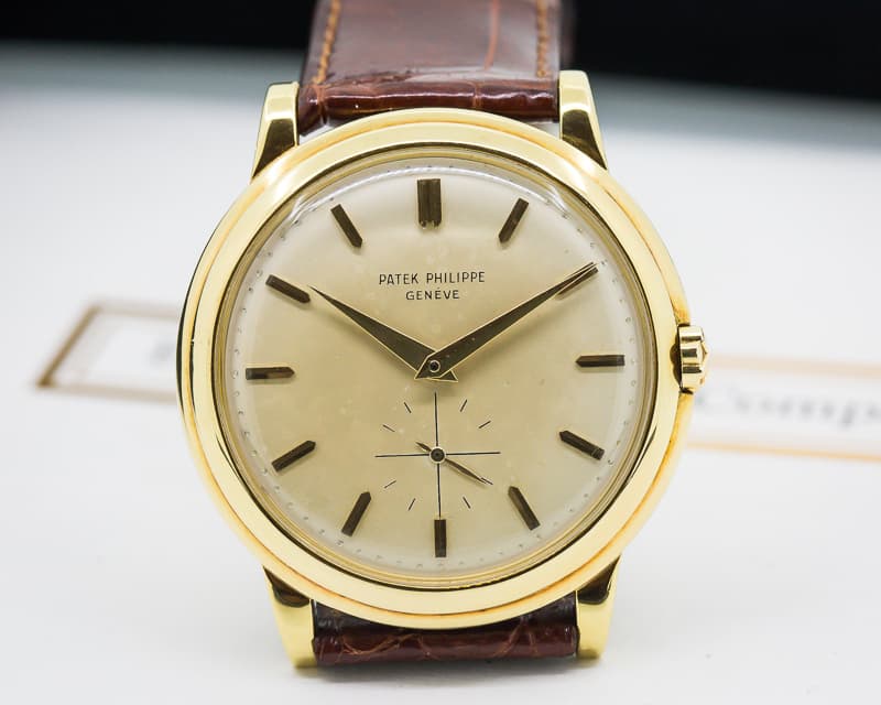 Patek Philippe Calatrava 2552 Automatic 'DISCO VOLANTE' 18K Yellow Gold