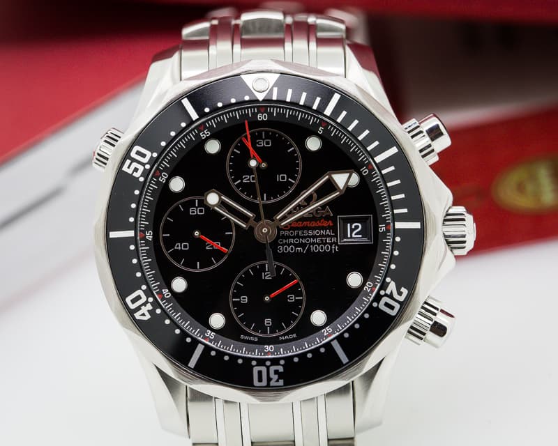 Omega Seamaster Chronograph SS/SS Black Dial 41.5MM