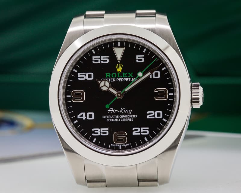 Rolex Air King Black Dial SS UNWORN