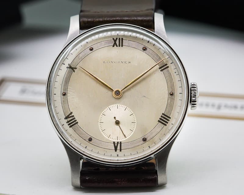 Longines Vintage Calatrava Sector Dial Circa 1942 SS