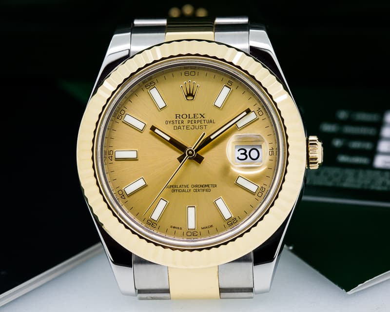 Rolex Datejust II Champagne Dial 18K / SS