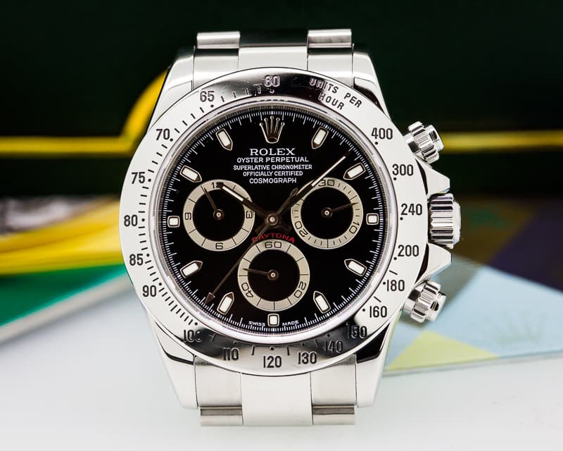 Rolex Daytona SS Black Dial
