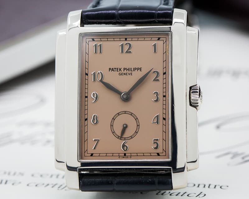 Patek Philippe Gondolo 18K White Gold Rose Dial
