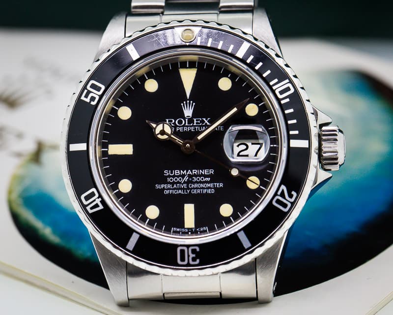 Rolex Submariner Black Matte Dial SS / SS With Box